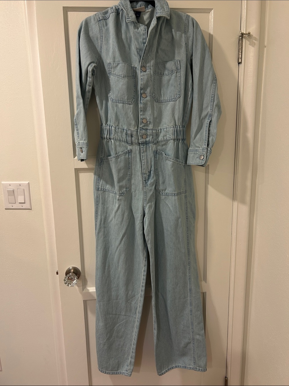 Universal Thread Light Wash Denim Jumpsuit